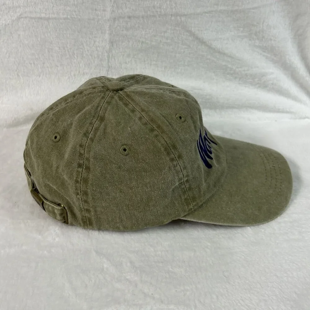 Wolfpack Mens Hat Adjustable Ball Cap Baseball Khaki/Blue NC State?